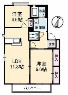 メゾントーラス【2階】の間取り