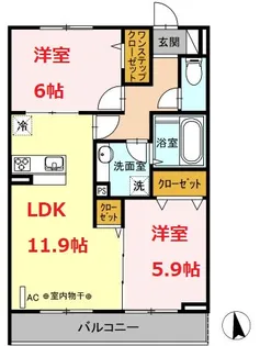 Lemons蓮正寺【2階】の間取り