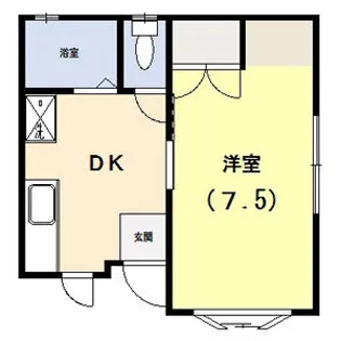 アビタシオン金鉢山【1階】の間取り
