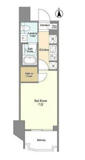 ウェルスクエア西蒲田【6階】の間取り