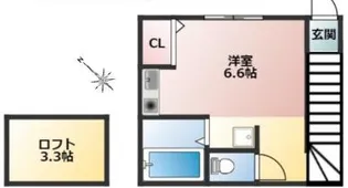 マティコートつつじヶ丘【2階】の間取り