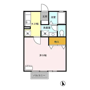 メゾン ド ルミエールB【1階】の間取り