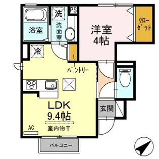 グレイス コート【1階】の間取り