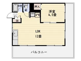 白百合荘【3階】の間取り