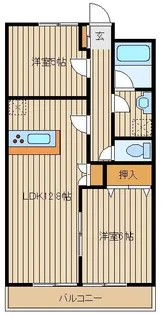 メゾンド下屋敷ワン【3階】の間取り
