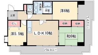メゾン・エルミタージュ【2階】の間取り