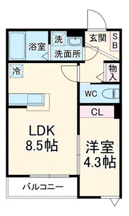 メゾン・ドゥ・アッシュ市川II【2階】の間取り