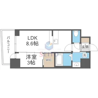 セレニテ江坂グランデ【14階】の間取り