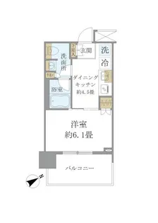Brillia Tower 浜離宮【11階】の間取り