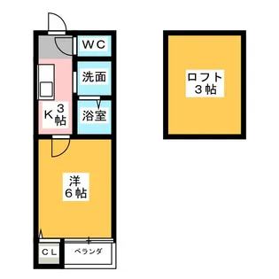 アビー・ロード【1階】の間取り