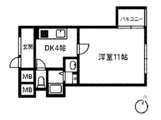 オルボス壱分【1階】の間取り