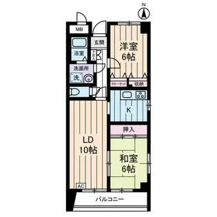ガーデンヴィラクレセント【3階】の間取り