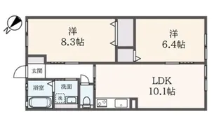 ドリームヒルズ【1階】の間取り