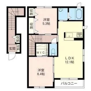 エスポワールおおたかA【2階】の間取り