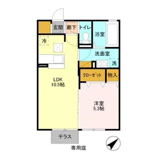 リジェール【1階】の間取り