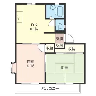 サンシティコンドウC【2階】の間取り