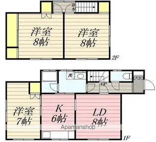 宮前町4貸家 手前【1階】の間取り