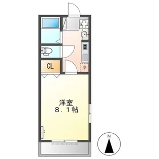 クレオール佐倉【1階】の間取り