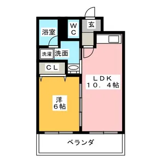 コスモピア山王第2【2階】の間取り