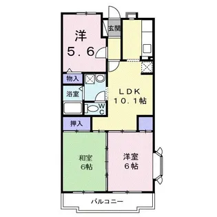 第3パールメゾン増田【5階】の間取り