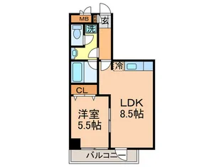 クリスタルハイムII【2階】の間取り