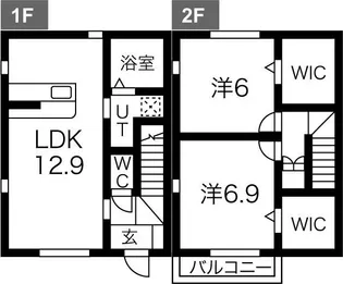 クローバー【1階】の間取り