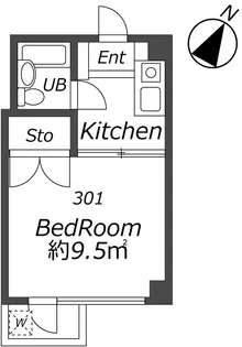 中西ビル【3階】の間取り