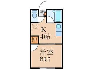 めぐみハイツ B棟【1階】の間取り