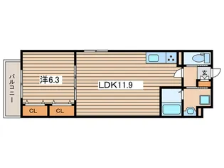 VILLA DE AUBE VII【1階】の間取り