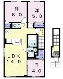 アリーズ【2階】の間取り