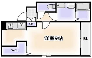 アンジュ今林【1階】の間取り