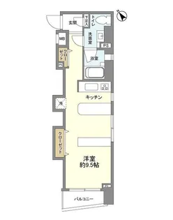 APAガーデンピア代々木【3階】の間取り