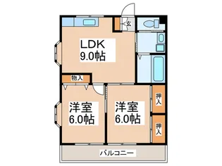 メゾンYKII【2階】の間取り