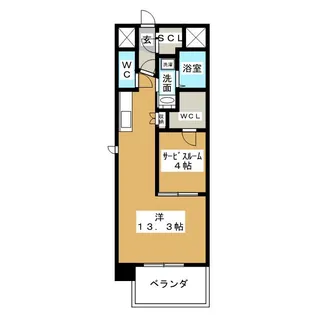 グランドソレイユ名駅【5階】の間取り