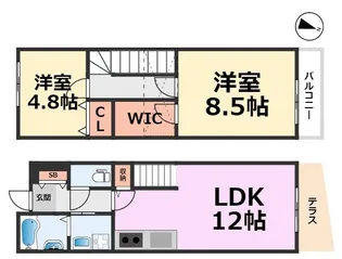 VIANO西山町の間取り