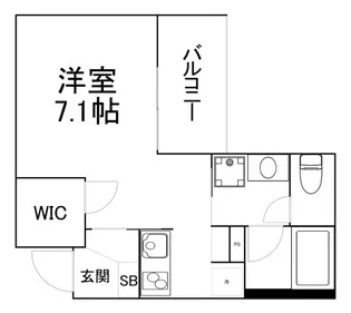 ウェルスクエア都島【1階】の間取り