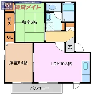 ラポール C【2階】の間取り