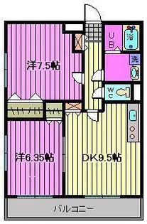 アドバンスM-15【3階】の間取り