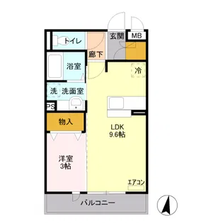 クレストコート B【2階】の間取り