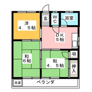 ホワイトリリー【1階】の間取り