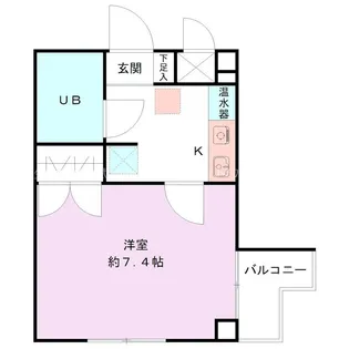 シャトー上大川前【4階】の間取り