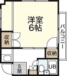 サンライズ広島(竹屋町)【3階】の間取り