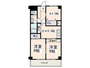 プリムローズ藤ヶ丘【3階】の間取り