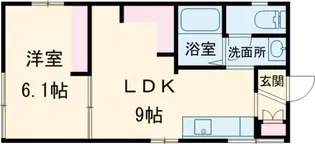 石塚アパート【1階】の間取り