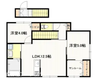 ビブルカード南岩国【2階】の間取り