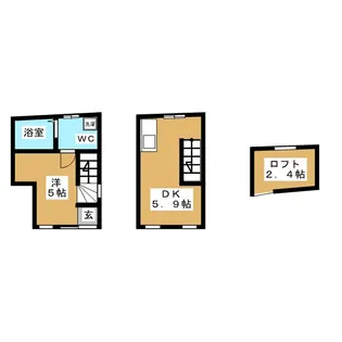 メゾンコーラル【1階】の間取り