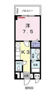 レジデンスタイガ【2階】の間取り