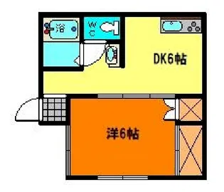 カーサエニーワン【2階】の間取り