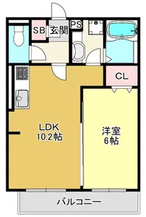 GRANZ西岩田【1階】の間取り