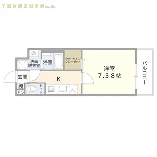 シェル岩田【2階】の間取り